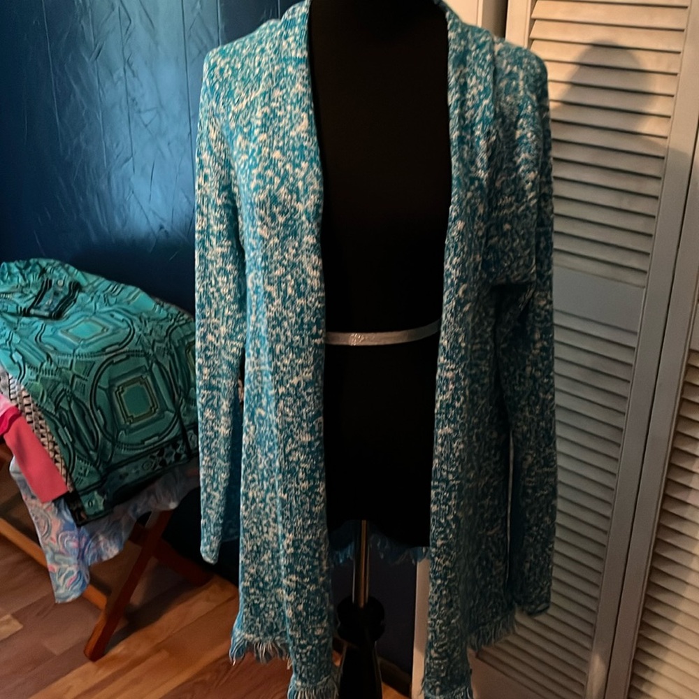 Lilly Pulitzer fringed cardigan